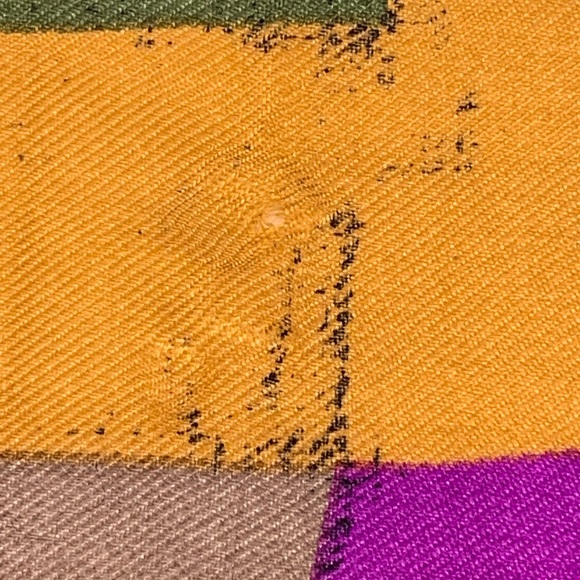 ELAINE GOLD 100% silk scarf.  Collection XIIX. - Picture 3 of 7